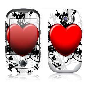 Samsung Corby Pro Decal Skin Sticker   Floral Heart