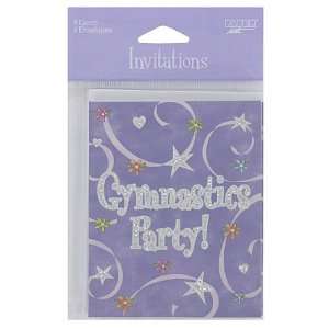 Girl Time Gymnastics 8 Count Invitations Case Pack 48  