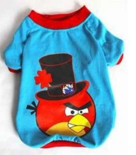 Cute Pet Dog Clothes Angry Birds T Shirt  2 Colors Size S 