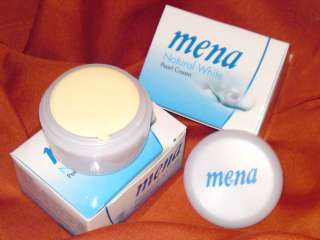 Boxes of Mena Natural White Pearl Cream, CN#4763 contains 3 grams 