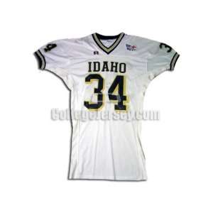   No. 34 Game Used Idaho Russell Football Jersey