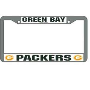  Green Bay Packers License Plate Frame   Chrome Sports 