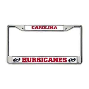  Carolina Hurricanes Chrome License Plate Frame Sports 