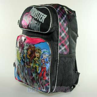 Monster High 6 Friends 16 Large Backpack   Bag Girls Frankie Stein 