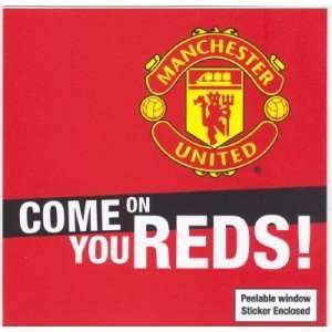  Manchester United Fc   Come on You Reds Car Window Sticker 