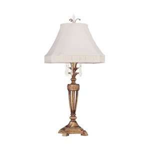  Unique Design 8897 65 La Bella Table Lamp  Vintage Gold 