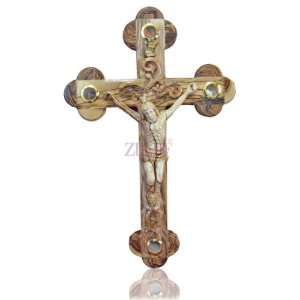   Orthodox Cross For Wall With Hand Carved Crucifix 