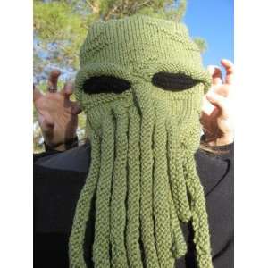  Cthulhu Has My Back Hand Knit Hat 