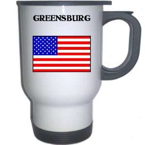  US Flag   Greensburg, Indiana (IN) White Stainless Steel 