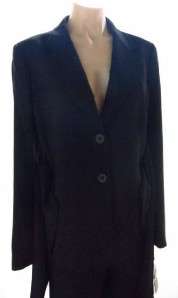 Anne Klein Suits Black Jacket Pants Suit new nwt sz 12  