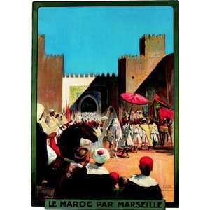  Maroc Par Marseille Poster Print
