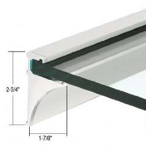  CRL Brite Anodized 18 Aluminum Shelving Extrusion for 3/8 