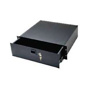  MIDDLE ATLANTIC TD4LK 4 SPACE 7RACK DRAWER BLACK TEXTURED 