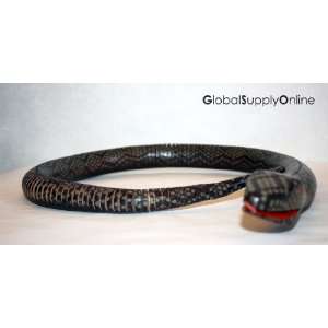  3 Hand Carved Wood Ashley Snake Brown exclusively by 