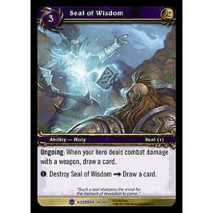  Seal of Wisdom RARE   World of Warcraft Heroes of Azeroth 