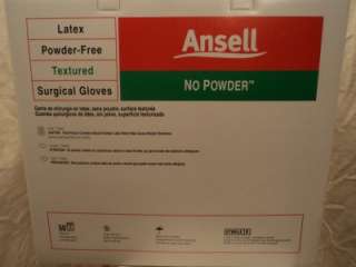 Ansell 8605 Size 7.5 Sterile Latex Powder Free Surgical Gloves, 1 Pair 