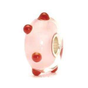 Original Authentic Retired Trollbeads   Valentine Polka Dot   61162 