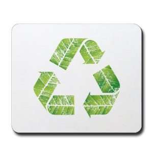    Mousepad (Mouse Pad) Recycle Symbol in Leaves 
