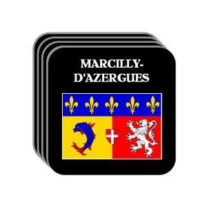  Rhone Alpes   MARCILLY DAZERGUES Set of 4 Mini Mousepad 