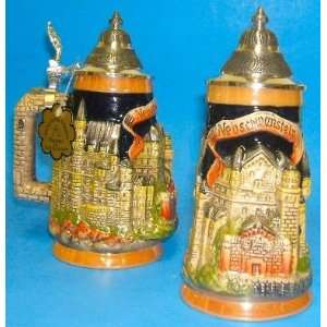  Neuschwanstein Castle 3D German Beer Stein 0.25 Liter 