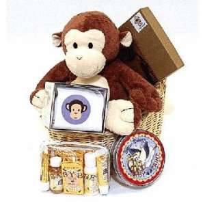    The Monkey Business Baby Gift Basket for a Boy or Girl Baby