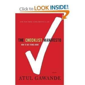com The Checklist Manifesto How to Get Things Right By Atul Gawande 