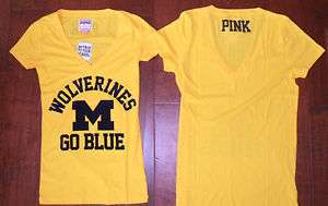NWTs Victorias Secret Pink love University of Michigan Wolverines 