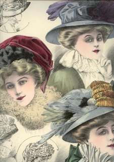 MODISTE UNIVERSELLE Oct,1908   Babies HATS  