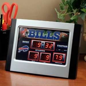 Buffalo Bills Alarm Scoreboard Clock 