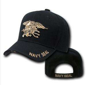 Black United States US Navy Seals Military Seal Baseball Ball Cap Hat 