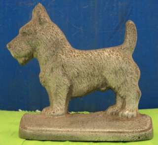 Antique Vtg Scottish Terrier Bookend Metal Scottie dog  