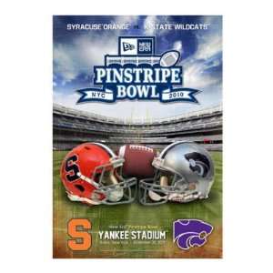 2010 Pinstripe Bowl Official Framed 27X39 Game Poster with 