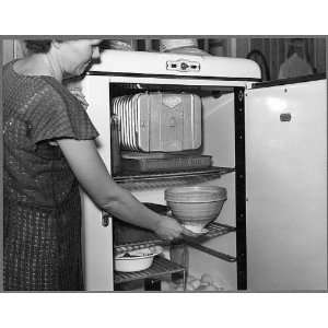  Photo Mrs. Foster at her electric refrigerator. Irwinville 