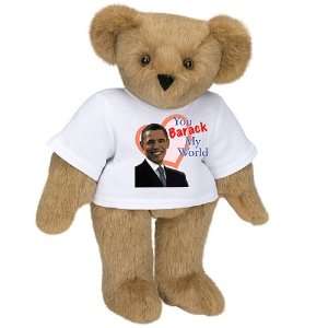  15 You Barack My World T Shirt Bear   Honey Fur Toys 