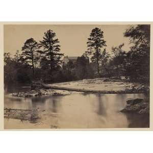 Fallen tree across Hazel River,Virginia,VA,1861 1865 