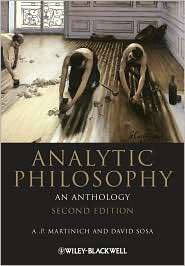 Analytic Philosophy An Anthology, (1444335707), A. P. Martinich 
