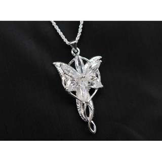 Evenstar Arwen Pendant Lord of the Rings Platinum plate  