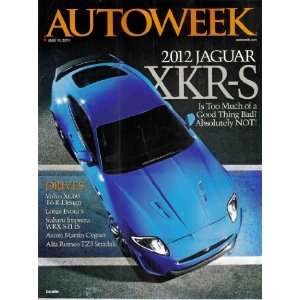   Magazine (7/11/11) 2012 Jaguar XKR S Automotive Writers Books