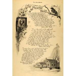   Poem Tree Cottage Art Klix   Original Halftone Print