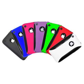   Hybrid Case Cover for Apple iPhone 3G 3GS Phone w/Screen Protector