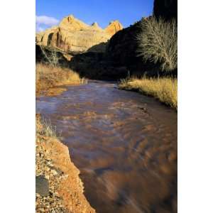 Muddy With Snow Melt in Early Spring, Capitol Reef National Park, Utah 