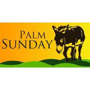  3x6 Vinyl Banner   Palm Sunday Observance 