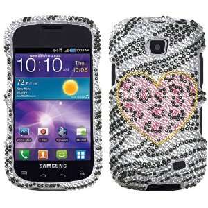 Playful Leopard Diamante Phone Protector Faceplate Cover For SAMSUNG 