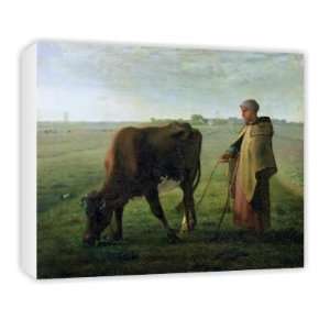  Woman Grazing her Cow, 1858 (oil on canvas)    Canvas 
