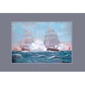   poster printed on 20 x 30 stock. U.S. Navy Frigate