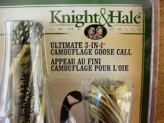 New Knight & Hale Ultimate 3 in 1 Camouflage Goose Call  