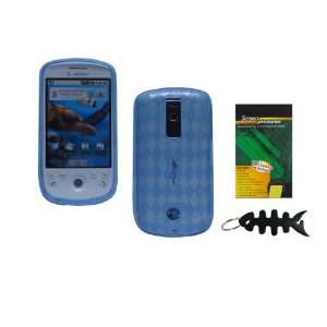  iShoppingdeals   Blue TPU Rubber Skin Case Cover for HTC Magice 