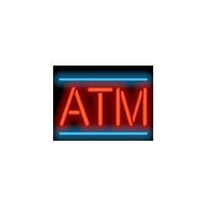  ATM w/ border Neon Sign