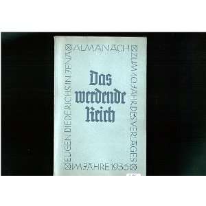   Reich. Almanach Zum 40. Jahr Jena, Diederichs 1936 Diederichs Books