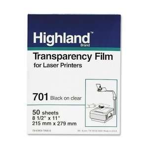  Laser Transparency Computer Graphics Film, Clear, 8 1/2 x 